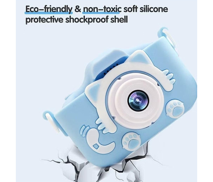 Kids Digital Camera with Video Recorder – Shockproof, HD Photography, Fun Toy Camera for Boys & Girls (Ages 3–12) Blue in KSA