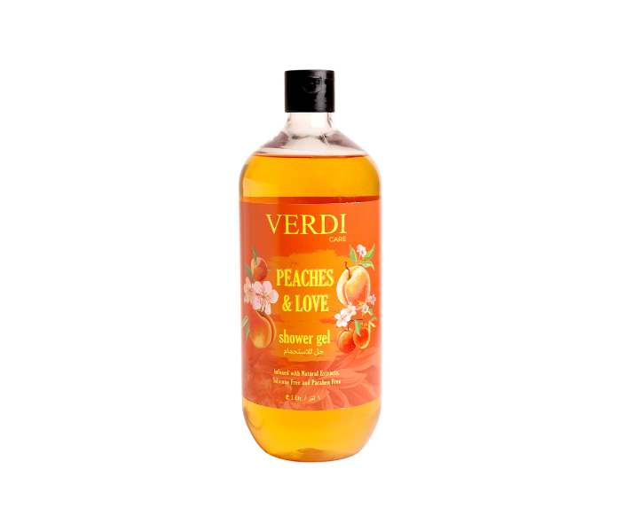 VERDI TROPICAL PEACHES & LOVE SHOWER GEL 1 Ltr in KSA