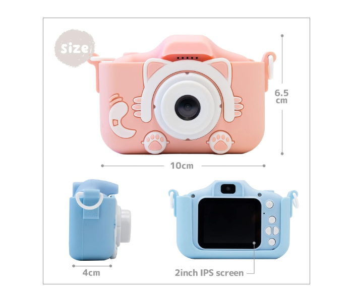 Kids Digital Camera with Video Recorder – Shockproof, HD Photography, Fun Toy Camera for Boys & Girls (Ages 3–12) Pink in KSA
