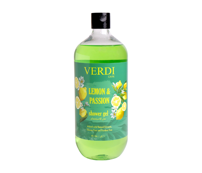 VERDI TROPICAL LEMON & PASSION SHOWER GEL 1 Ltr in KSA