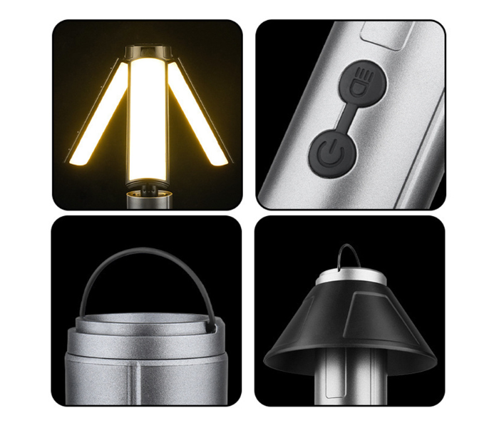 YD-2324 Camping Light | 54 LED Rechargeable Lantern with Type-C Charging & Adjustable Angle in UAE