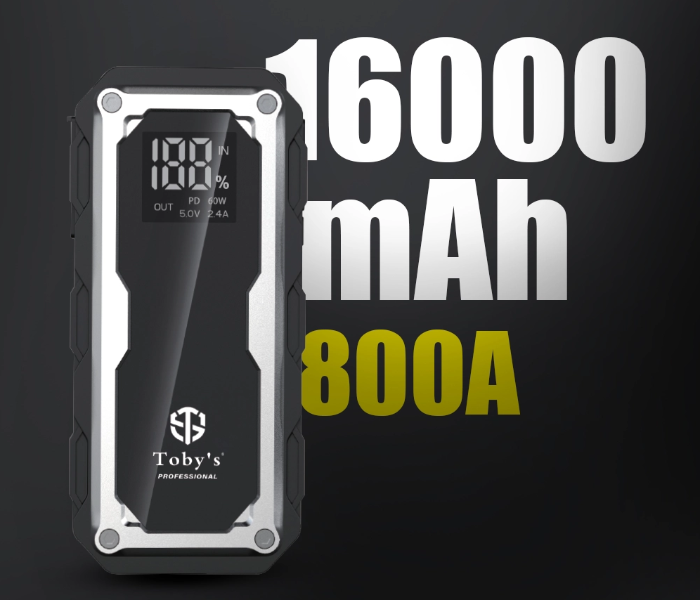 Toby’s X15 Jump Starter for Cars 16000mAh and 59.2WH Power Bank for Electronic Devices in UAE