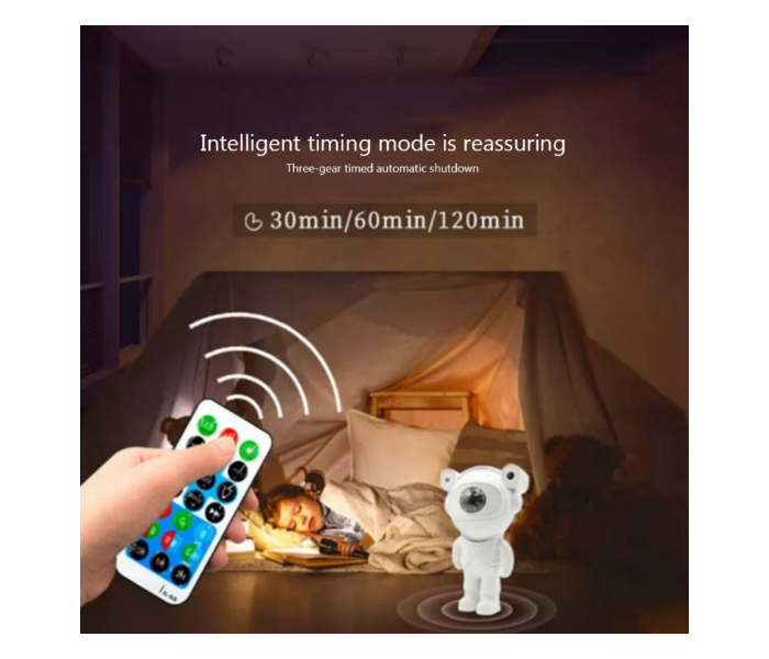 5W Astronaut Starry Sky Projection Lamp USB Night Light (White) in KSA