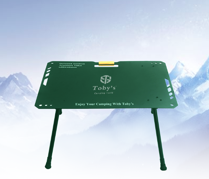 Toby’s Camping Table-04 Foldable Aluminum Table – Portable & Adjustable, Green in UAE