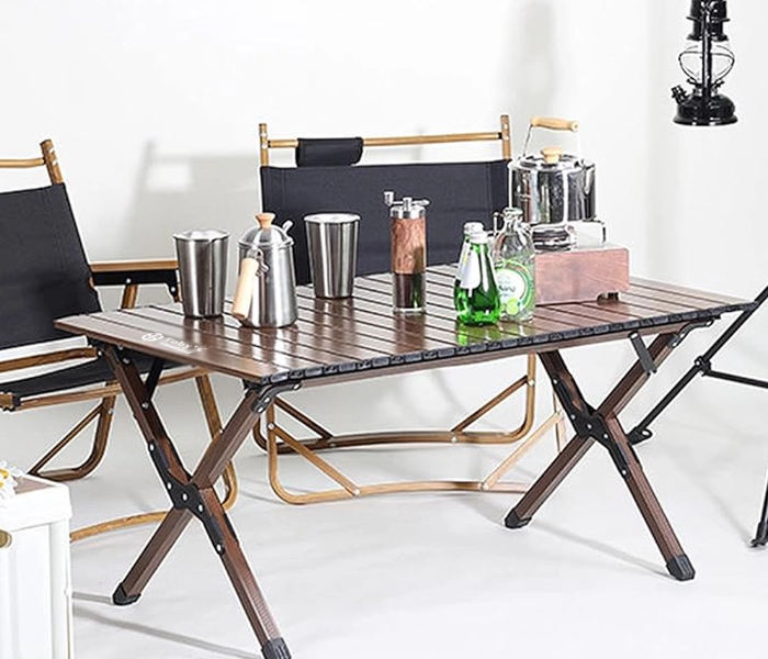 Toby’s Table-01 Sturdy Foldable Wooden Table with 6 Legs – Indoor & Outdoor Use in UAE