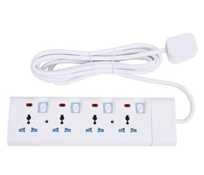 Geepas GES58061 3M Power Extension, 4-Way Socket – Durable & Safe Electrical Extension Cord in KSA