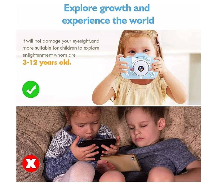 Kids Digital Camera with Video Recorder – Shockproof, HD Photography, Fun Toy Camera for Boys & Girls (Ages 3–12) Pink in KSA