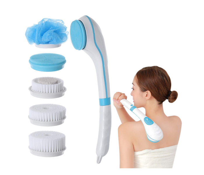DLC-31803 Electric Bath & Massage Brush – 4 Interchangeable Heads, IPX7 Waterproof, Body Exfoliating & Cleansing Brush in KSA