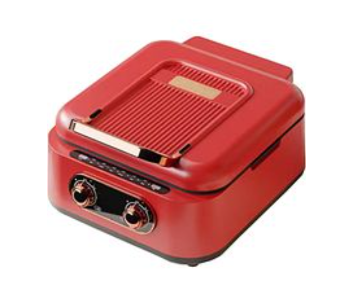 Denx Multi-function Electric Hot Pot Grill 2,5L - 1800W, DX3421 Red in KSA
