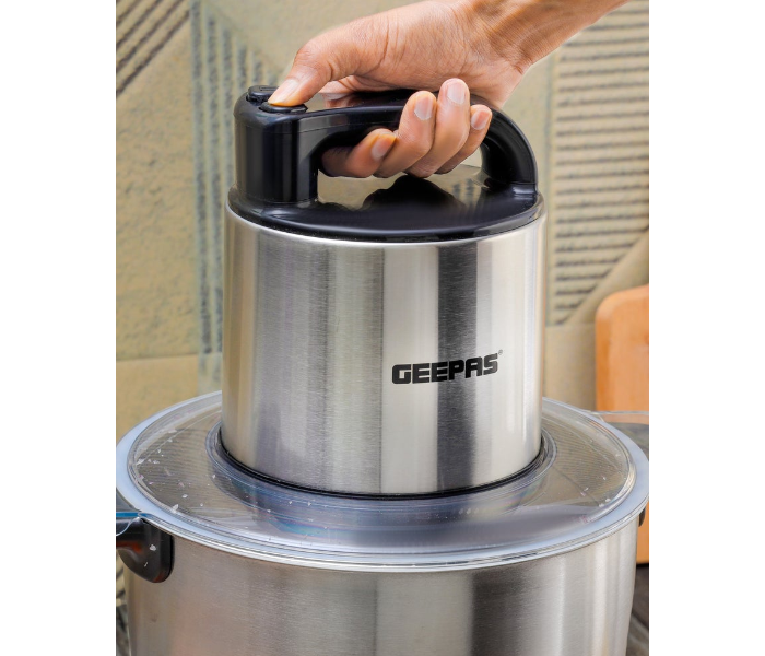 Geepas 10L Multi Chopper GMC42031 – 1500W, Stainless Steel, Coarse & Fine Mincing, For Veg, Fruits & Meat – Black/Silver in KSA