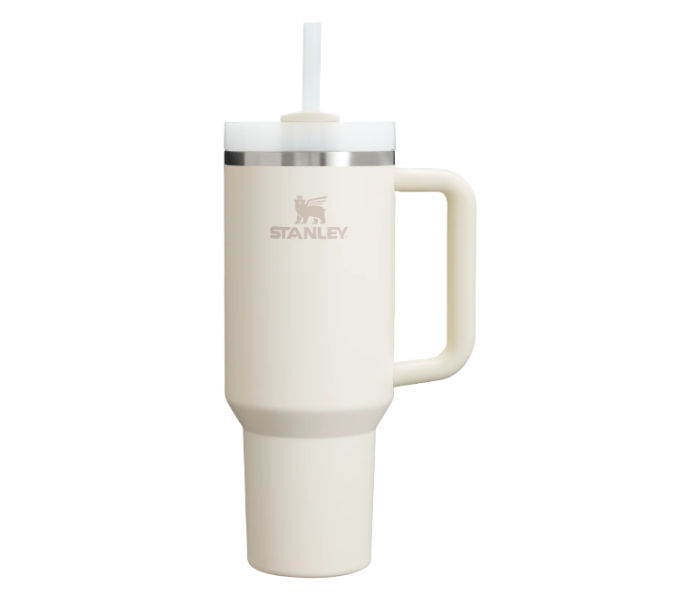 Stanley Quencher 1,18 L H2.0 Flowstate Stainless Steel Vacuum Insulated Tumbler With Lid And Straw Cream Color in UAE