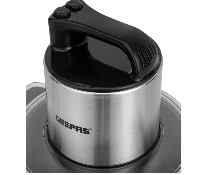 Geepas 10L Multi Chopper GMC42031 – 1500W, Stainless Steel, Coarse & Fine Mincing, For Veg, Fruits & Meat – Black/Silver in KSA