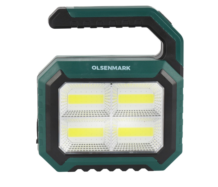 Olsenmark COB LED Solar Light OME2840 – Dual Flashlight, 9H Working, Efficient & Convenient Charging in KSA