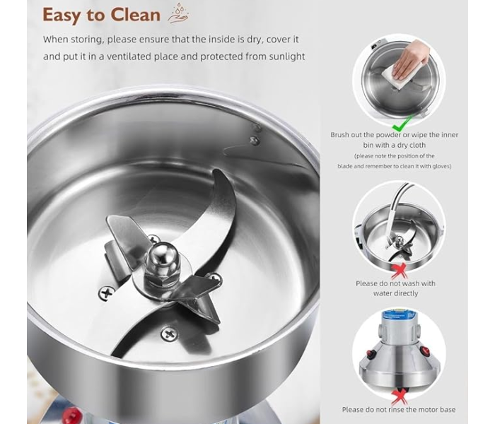 Classy Multifunctional Grinder – White Electric Grinder for Coffee, Spices & Dry Ingredients -200g in KSA