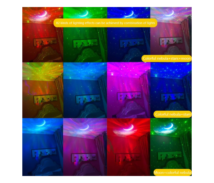5W Astronaut Starry Sky Projection Lamp USB Night Light (White) in KSA