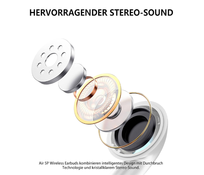 Wireless Earbuds with Smart Display Charging Case – Bluetooth 5.4, Noise Cancelling, Touch Control, Stereo Sound, In-Ear Headphones with Mic in KSA