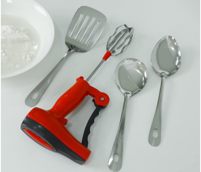 Delcasa DC2790 Hand Blender with 3pcs Serving Spoon – Manual Kitchen Blender for Mixing & Serving in KSA