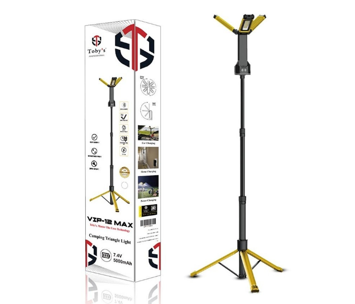 Toby’s VIP 12 Max Rechargeable Camping Light with Torch – Outdoor & Picnic Use in UAE