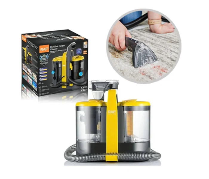 RAF Portable Carpet Cleaner – Wet & Dry Vacuum with Cyclone Technology for Home & Car Cleaning in UAE
