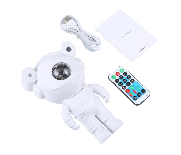 5W Astronaut Starry Sky Projection Lamp USB Night Light (White) in KSA