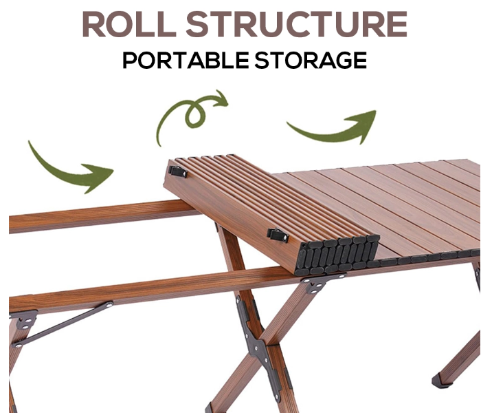 Toby’s Table-01 Sturdy Foldable Wooden Table with 6 Legs – Indoor & Outdoor Use in UAE