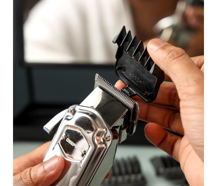 Geepas Rechargeable Hair & Beard Trimmer GTR57510 – Cordless, Precision Blades, Long Battery Life, Ergonomic Design in KSA