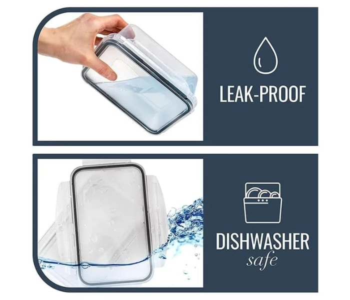 20-Pack Plastic Food Storage Container Set with airtight Lid | 100% Leakproof Plastic in UAE