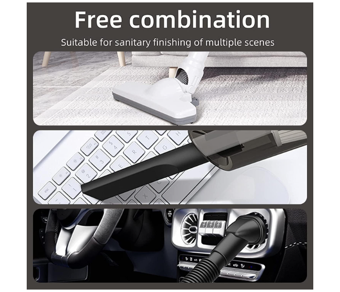 5 in 1 Cordless Vacuum Cleaner Portable Lightweight 6000Pa Suction with Water Tank for Floors and Car in UAE