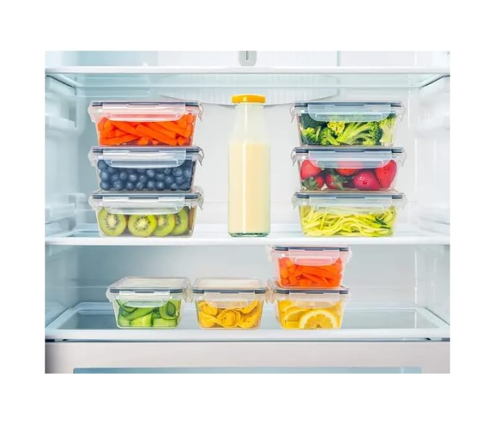 20-Pack Plastic Food Storage Container Set with airtight Lid | 100% Leakproof Plastic in UAE