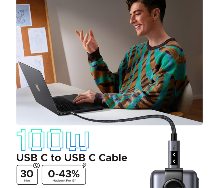 UGREEN Uno USB-C to USB-C PD Fast Charging Cable 5A Max 1m in KSA
