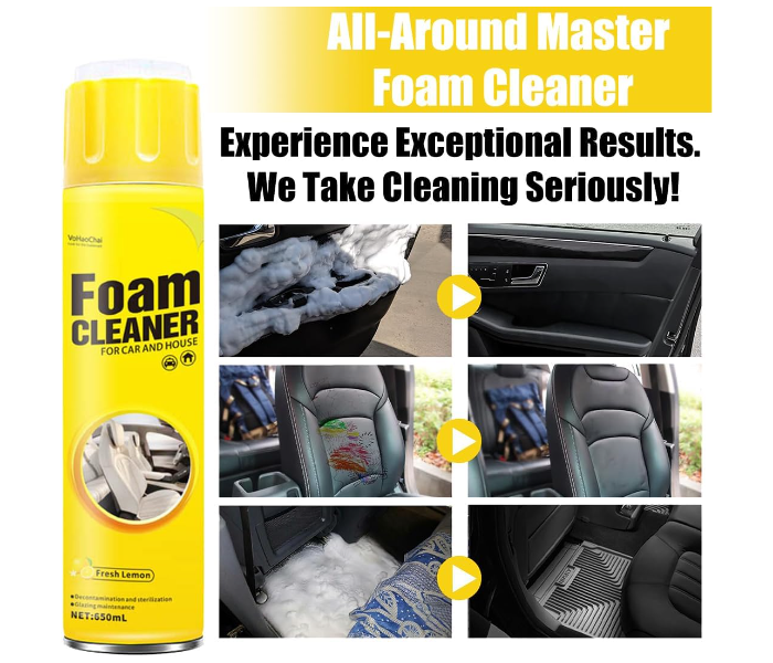 All Around Master Foam Cleaner, Foam Cleaner for Car Interior, 650 ml Multifunctional Car Foam Cleaner, Car Interior Foam Refinisher Cleaner, for All Purposes, for Car Interior, Kitchens in UAE
