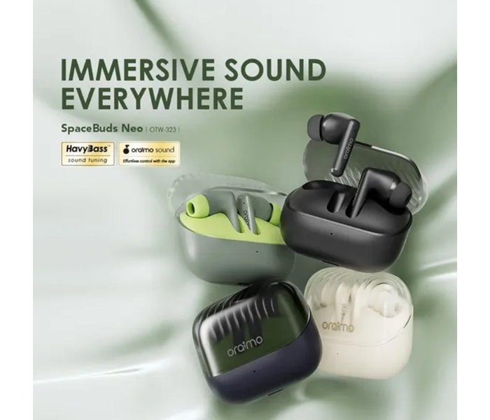 Oraimo SpaceBuds Neo True Wireless Spatial OTW-323-BK - Black in KSA