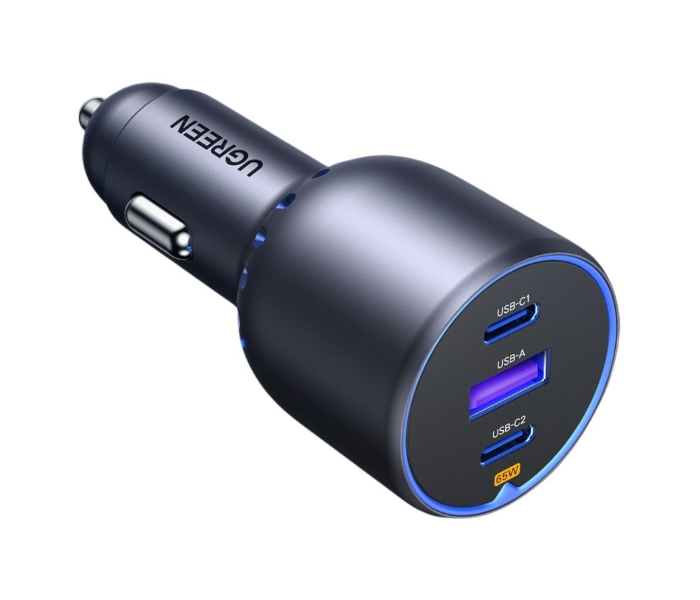 UGREEN 75W 3-Port Fast Car Charger in KSA