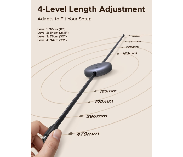 UGREEN 100W Retractable USB C Cable, Fast Charging Type C Cord, PD 3.0 PPS 5A 20V USB C to USB C Cable Compatible with iPhone 17 16, MacBook Pro, iPad, Galaxy S25 Ultra, Black, 1M in KSA
