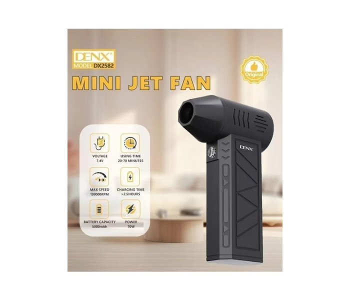 Mini Jet Fan – Portable Rechargeable High-Power Cooling Fan for Outdoor & Home in UAE