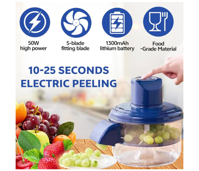 Yanmis Electric Grape Peeler, Rechargeable Automatic Fruit Peeler Kitchen Aid Peeler for Grapes, Cherries, Garlic, Small Fruits in UAE