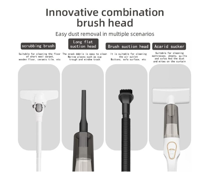 5 in 1 Cordless Vacuum Cleaner Portable Lightweight 6000Pa Suction with Water Tank for Floors and Car in UAE