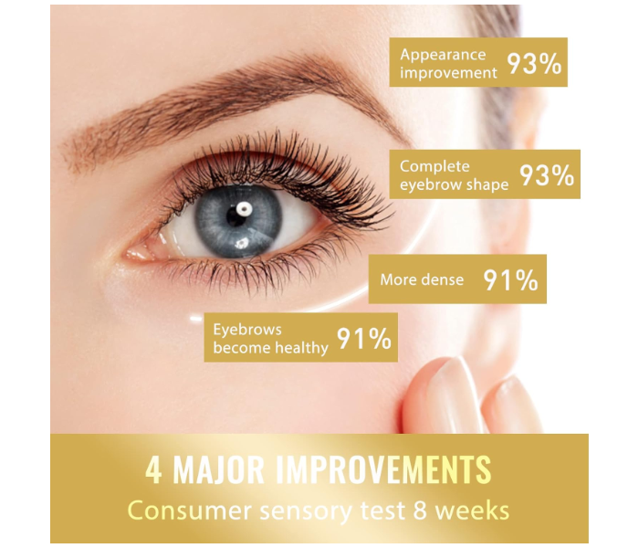 Organic Castor Oil for Eyebrows, Eyebrows, Eyelashes, Nails, Eyelash Enhancer Liquid with Eyelash Brush, Eyebrow Hair Growth, Castor Oil, 20 ml in UAE