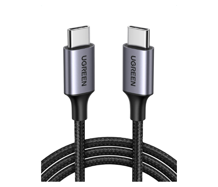 UGREEN USB 2.0 C M/M Round Cable Nickel Plating Aluminum Shell 2m - Black Gray in KSA