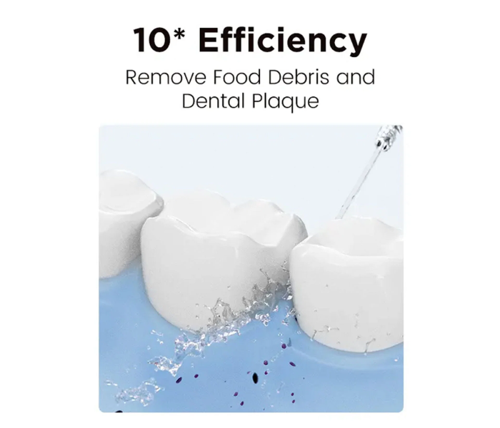Bitvae Cordless F5020E Oral Irrigator White Portable Rechargeable Water Flosser for Teeth Cleaning in UAE