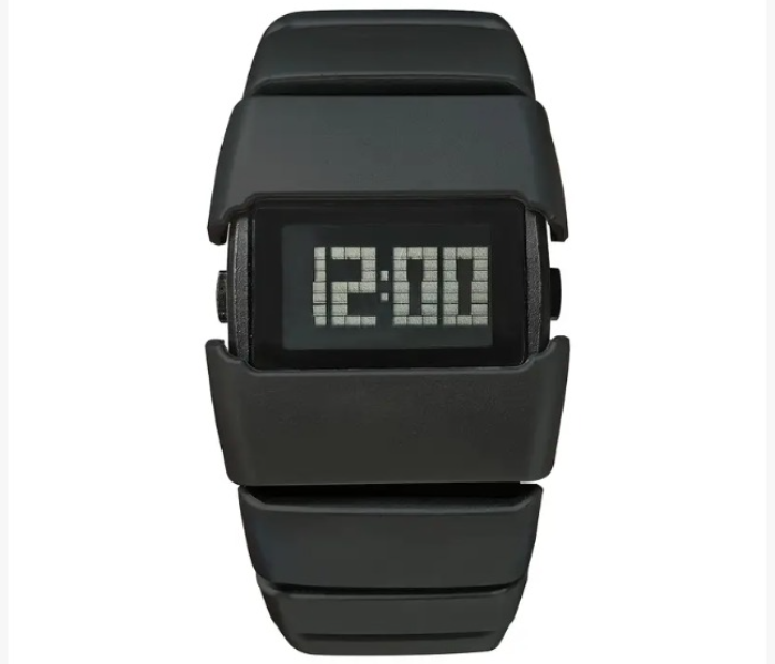 Men Stylish Digital Wrist Watch with Unique Square Dial and Durable Strap, Black in UAE