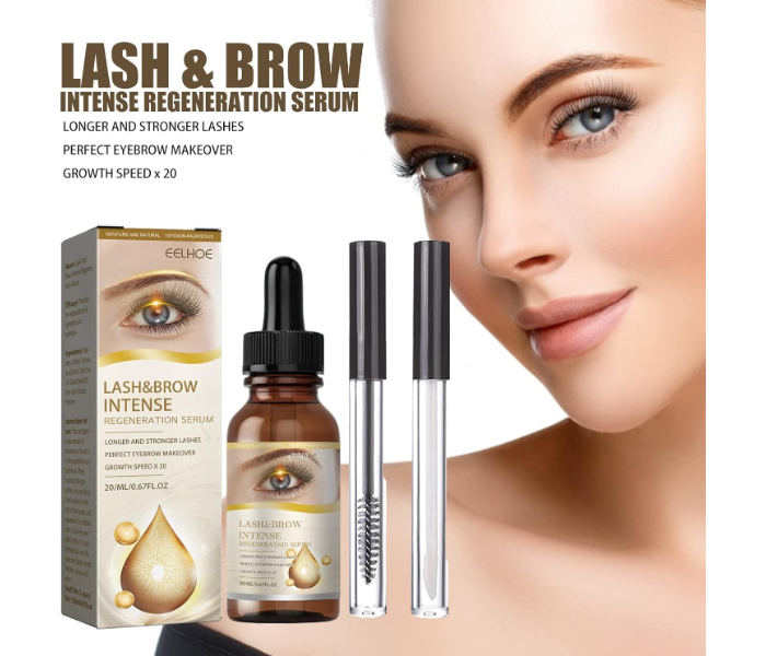 Organic Castor Oil for Eyebrows, Eyebrows, Eyelashes, Nails, Eyelash Enhancer Liquid with Eyelash Brush, Eyebrow Hair Growth, Castor Oil, 20 ml in UAE