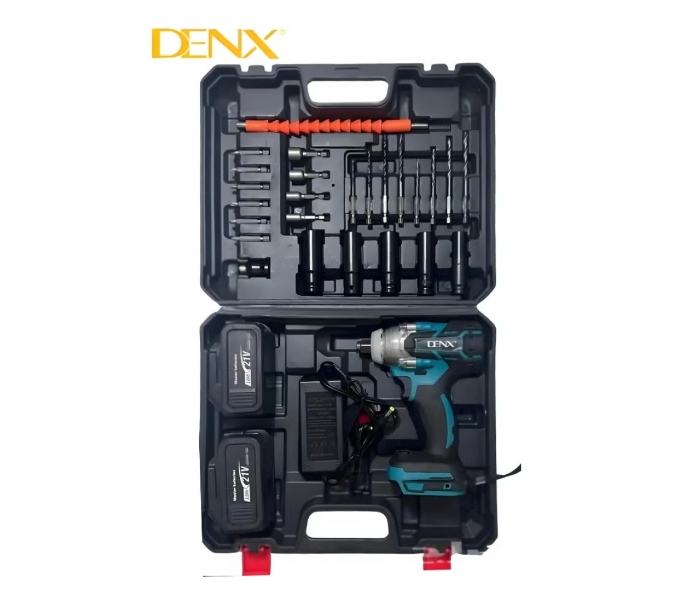 Denx DX2568 21V Cordless Drill Driver with 2 Batteries – 2000 RPM in UAE