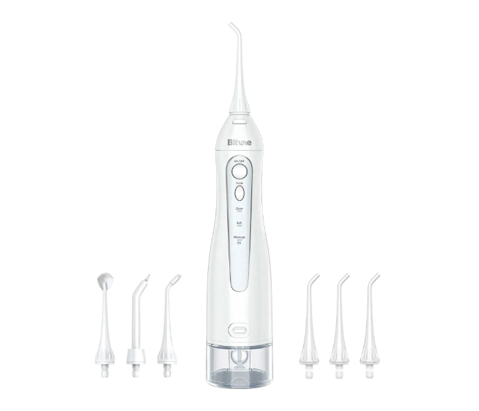 Bitvae Cordless F5020E Oral Irrigator White Portable Rechargeable Water Flosser for Teeth Cleaning in UAE