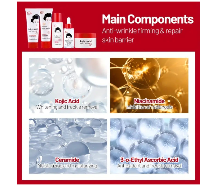 Kojic Acid Skin Care Series 5 Piece Set in UAE
