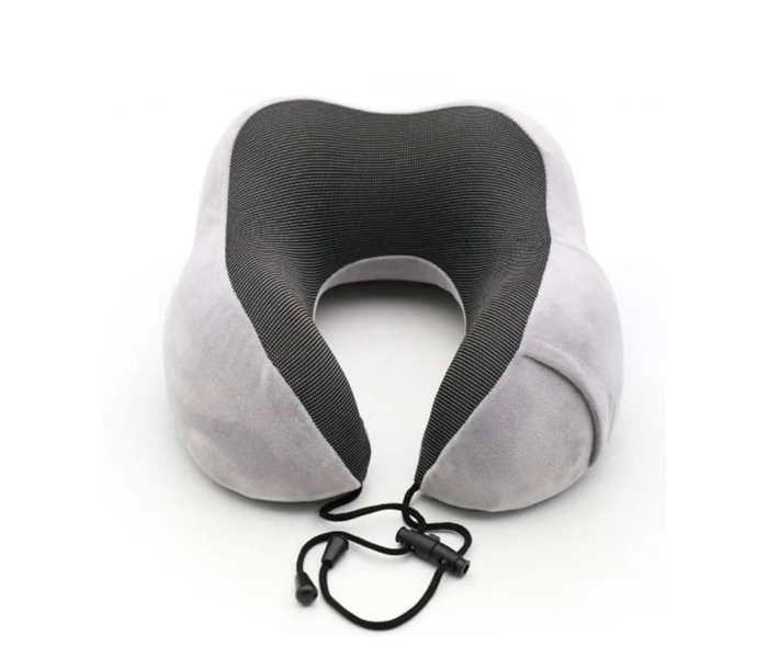 Neck Pillow for Travel Velvet Memory Foam Neck Pillow Adult Head & Neck Support, for Long Flights Plane, Office, Cars Sleeping & Rest in KSA