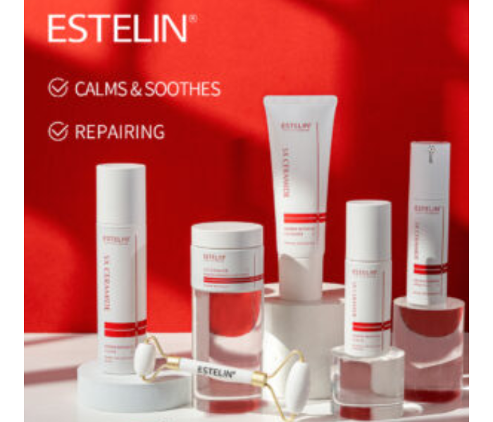 Estelin 5X Ceramide Barrier Repair Skin Care Set – Cleanser, Toner, Serum, Moisturizer & Sunscreen – Hydrating, Soothing, Anti-Aging for All Skin Types in UAE