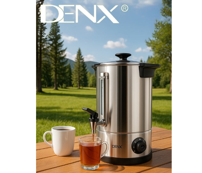 DENX DX3406 Electric Water Boiler, 10L Capacity, Fast Boiling, Safe Stainless Steel Hot Water Dispenser with Tap – For Home, Office & Events in UAE