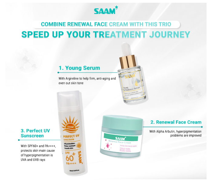 SAAM Renewal Face Cream – All-in-One Solution for Melasma & Freckles in UAE