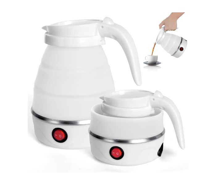 Foldable Portable Electric Collapsible Travel Kettle – 0.6L LED Auto-Shutoff in UAE